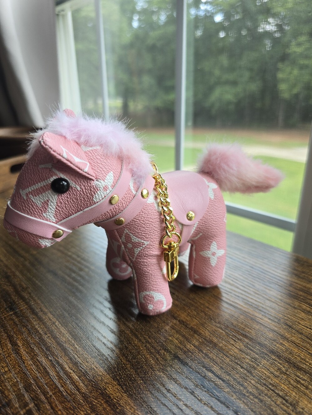 Pink Designer-Style Pony Bag Charm - Picture 2 of 2